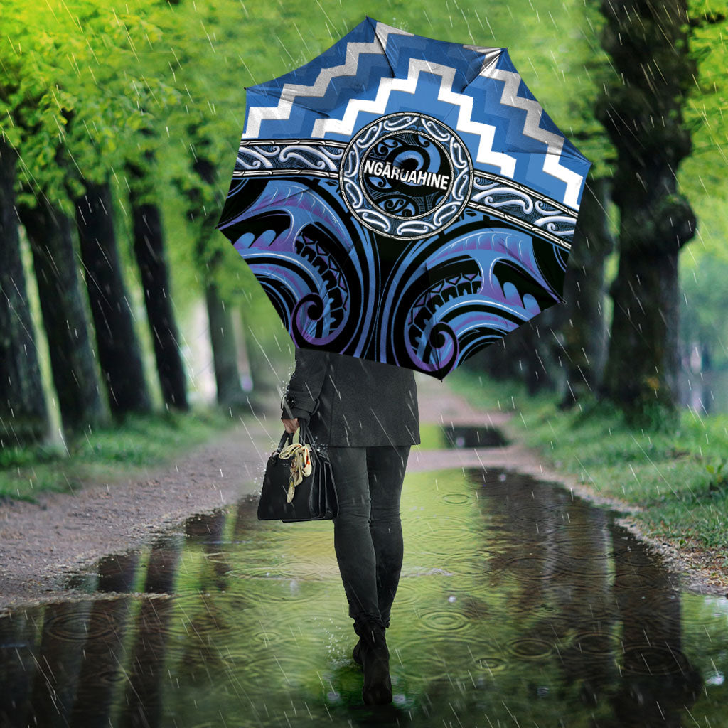 Aotearoa Ngaruahine Umbrella Maori Iwi Poutama Puhoro Tattoo LT14 - Polynesian Pride