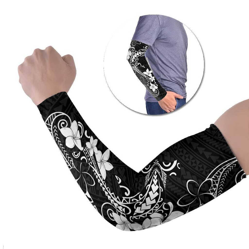 Black Hawaii Arm Sleeves Hammerhead Shark Tattoo Curve Polynesian - Polynesian Pride