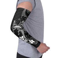 Black Hawaii Arm Sleeves Hammerhead Shark Tattoo Curve Polynesian - Polynesian Pride