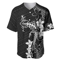 Black Hawaii Baseball Jersey Hammerhead Shark Tattoo Curve Polynesian - Polynesian Pride