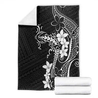 Black Hawaii Blanket Hammerhead Shark Tattoo Curve Polynesian - Polynesian Pride