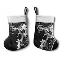 Black Hawaii Christmas Stocking Hammerhead Shark Tattoo Curve Polynesian - Polynesian Pride