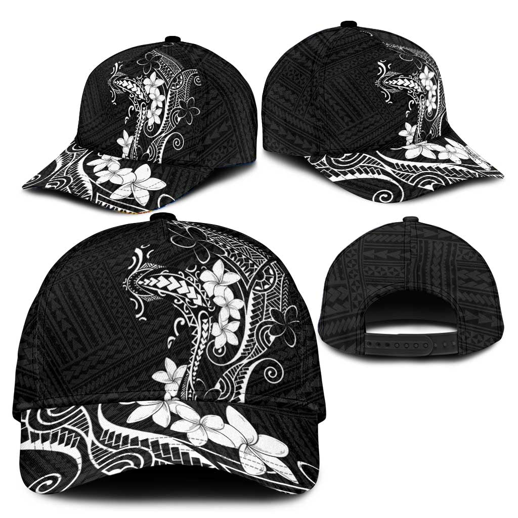 Black Hawaii Classic Cap Hammerhead Shark Tattoo Curve Polynesian - Polynesian Pride
