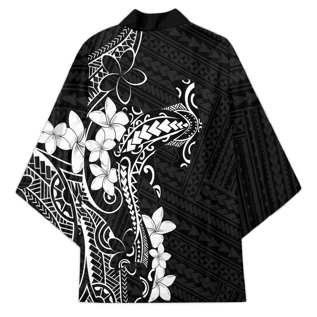Black Hawaii Kimono Hammerhead Shark Tattoo Curve Polynesian - Polynesian Pride