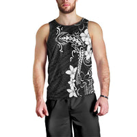 Black Hawaii Men Tank Top Hammerhead Shark Tattoo Curve Polynesian - Polynesian Pride