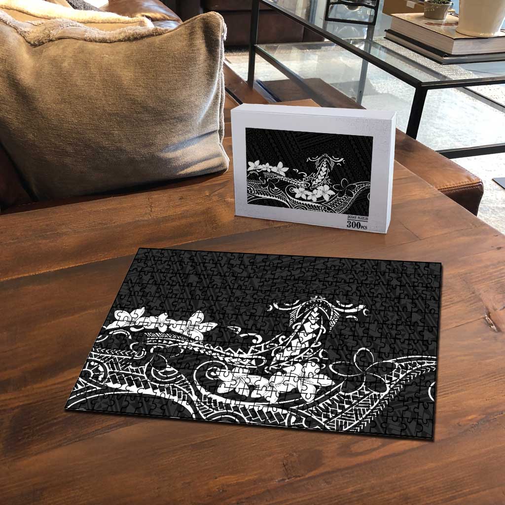 Black Hawaii Puzzle Hammerhead Shark Tattoo Curve Polynesian - Polynesian Pride