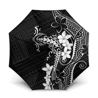 Black Hawaii Umbrella Hammerhead Shark Tattoo Curve Polynesian - Polynesian Pride