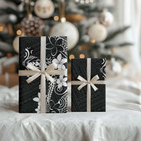 Black Hawaii Wrapping Paper Hammerhead Shark Tattoo Curve Polynesian - Polynesian Pride