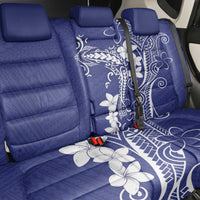 Blue Hawaii Back Car Seat Cover Hammerhead Shark Tattoo Curve Polynesian - Polynesian Pride