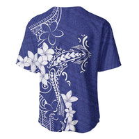 Blue Hawaii Baseball Jersey Hammerhead Shark Tattoo Curve Polynesian - Polynesian Pride