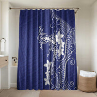 Blue Hawaii Bathroom Set Hammerhead Shark Tattoo Curve Polynesian - Polynesian Pride