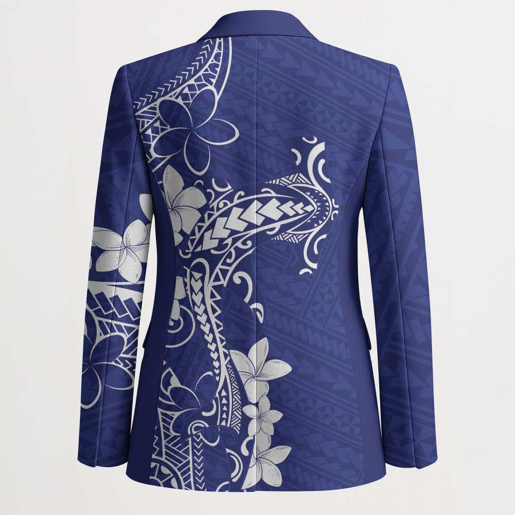 Blue Hawaii Blazer Hammerhead Shark Tattoo Curve Polynesian - Polynesian Pride