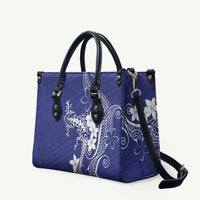 Blue Hawaii Leather Bag Hammerhead Shark Tattoo Curve Polynesian - Polynesian Pride