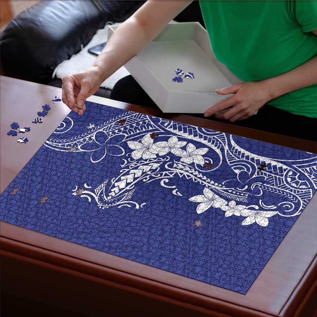 Blue Hawaii Puzzle Hammerhead Shark Tattoo Curve Polynesian - Polynesian Pride