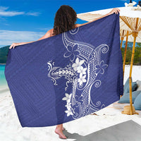 Blue Hawaii Sarong Hammerhead Shark Tattoo Curve Polynesian - Polynesian Pride