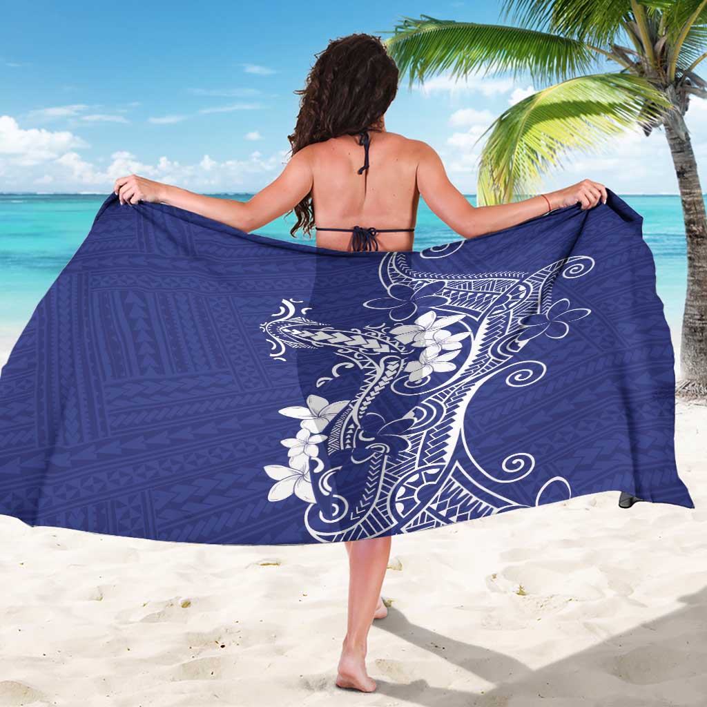 Blue Hawaii Sarong Hammerhead Shark Tattoo Curve Polynesian - Polynesian Pride