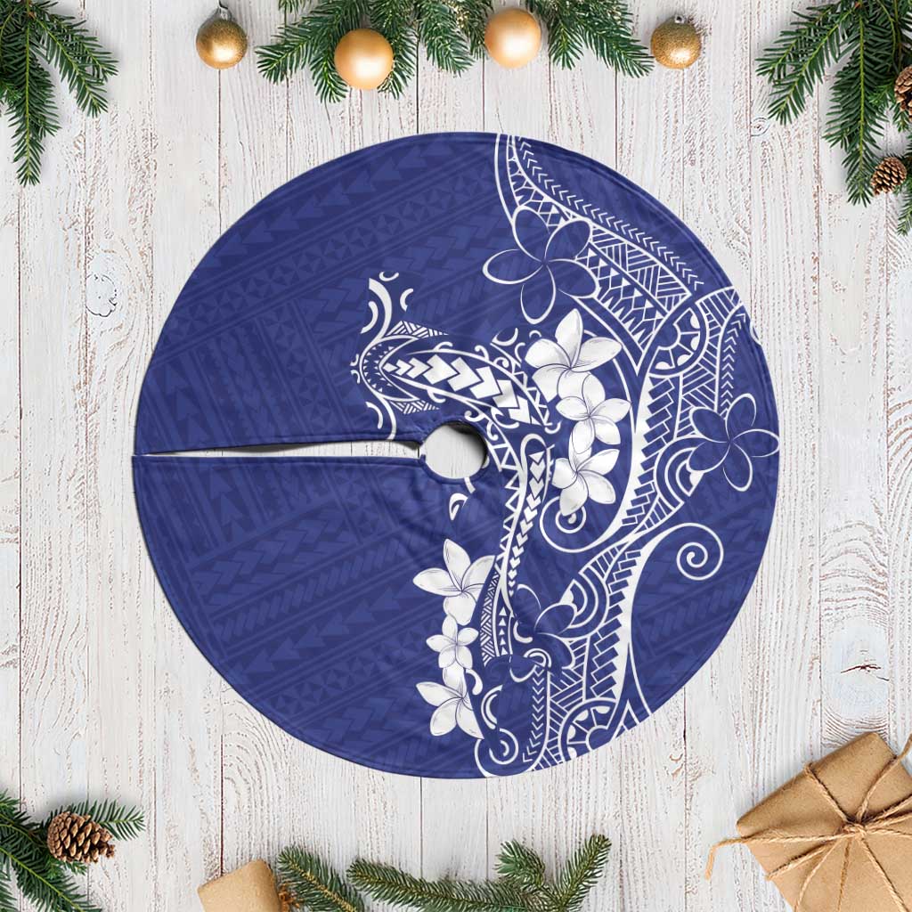 Blue Hawaii Tree Skirt Hammerhead Shark Tattoo Curve Polynesian - Polynesian Pride