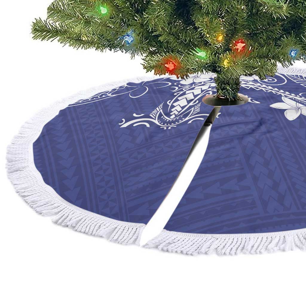 Blue Hawaii Tree Skirt Hammerhead Shark Tattoo Curve Polynesian - Polynesian Pride