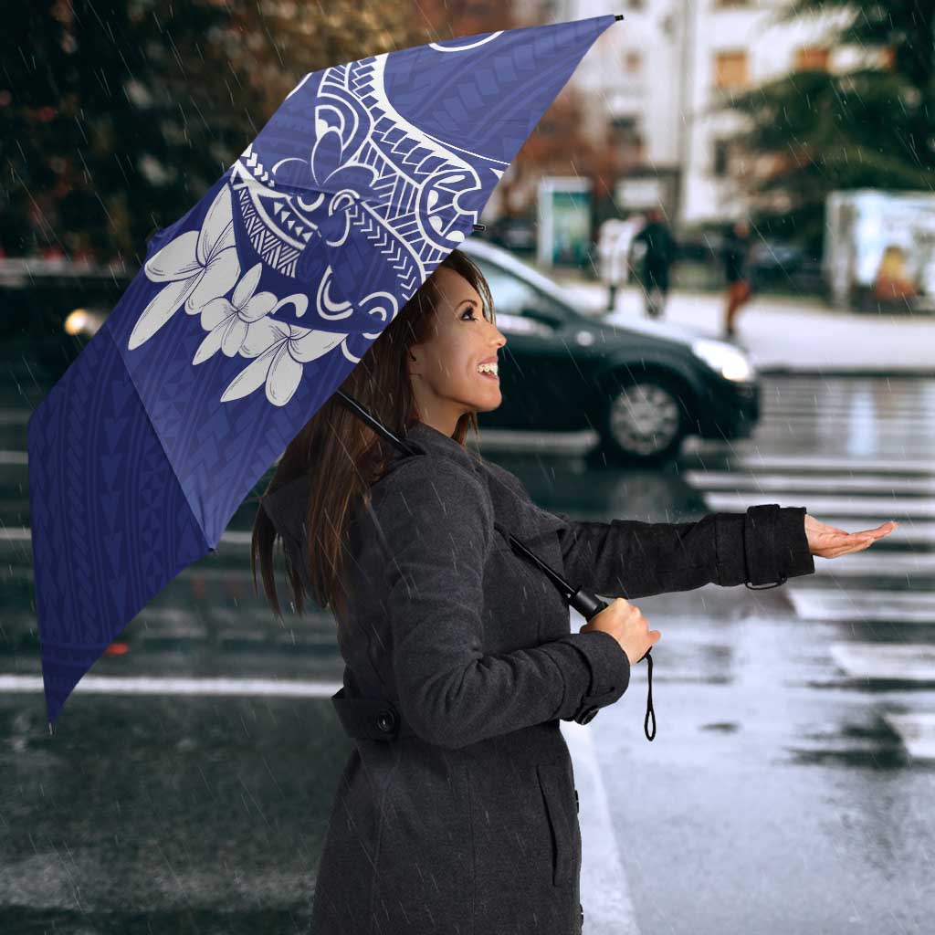 Blue Hawaii Umbrella Hammerhead Shark Tattoo Curve Polynesian - Polynesian Pride