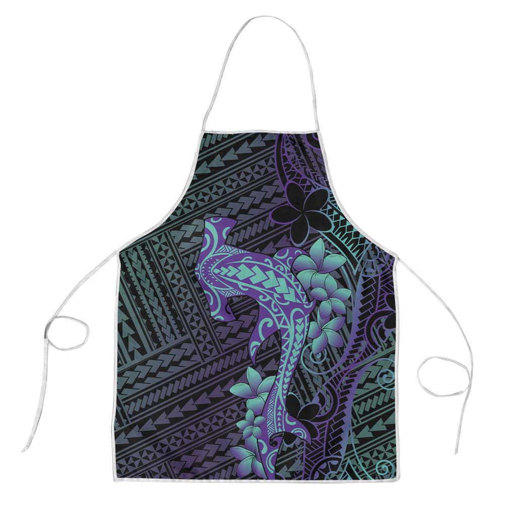 Purple Paradise Hawaii Apron Hammerhead Shark Tattoo Curve Polynesian - Polynesian Pride