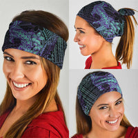Purple Paradise Hawaii Neck Gaiter Hammerhead Shark Tattoo Curve Polynesian - Polynesian Pride