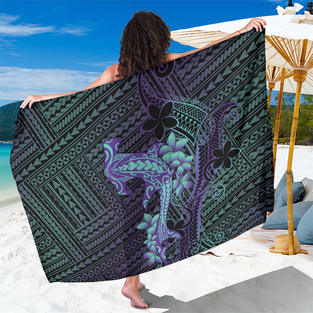 Purple Paradise Hawaii Sarong Hammerhead Shark Tattoo Curve Polynesian - Polynesian Pride