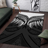 Poutama Korowai New Zealand Area Rug Aotearoa Maori Tattoo - Polynesian Pride