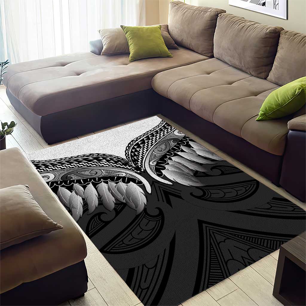 Poutama Korowai New Zealand Area Rug Aotearoa Maori Tattoo - Polynesian Pride