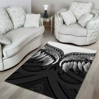 Poutama Korowai New Zealand Area Rug Aotearoa Maori Tattoo - Polynesian Pride
