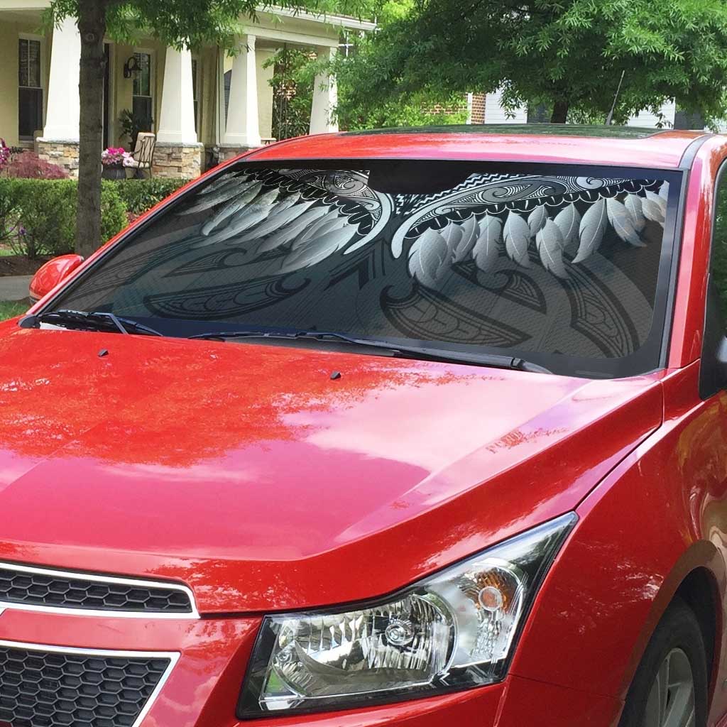 Poutama Korowai New Zealand Auto Sun Shade Aotearoa Maori Tattoo - Polynesian Pride