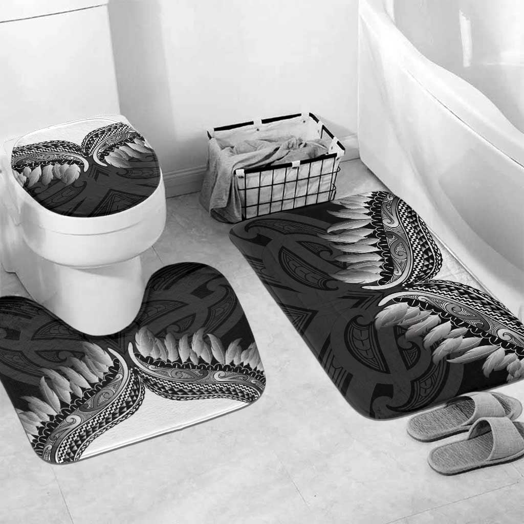 Poutama Korowai New Zealand Bathroom Set Aotearoa Maori Tattoo - Polynesian Pride