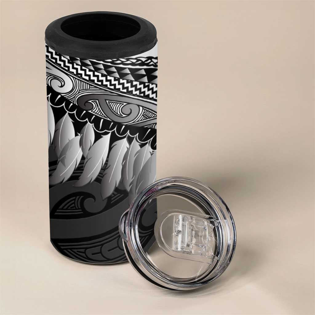 Poutama Korowai New Zealand 4 in 1 Can Cooler Tumbler Aotearoa Maori Tattoo - Polynesian Pride