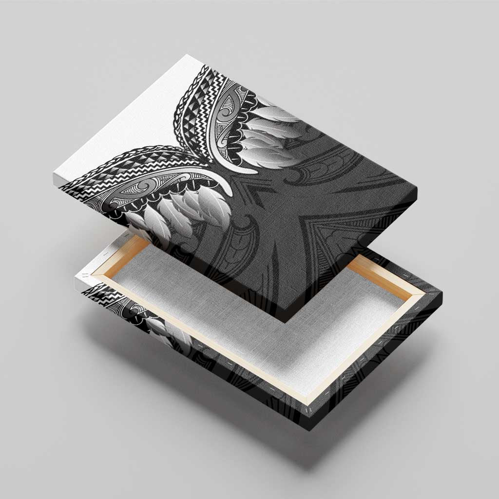 Poutama Korowai New Zealand Canvas Wall Art Aotearoa Maori Tattoo - Polynesian Pride