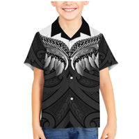 Poutama Korowai New Zealand Family Matching Mermaid Dress and Hawaiian Shirt Aotearoa Maori Tattoo - Polynesian Pride