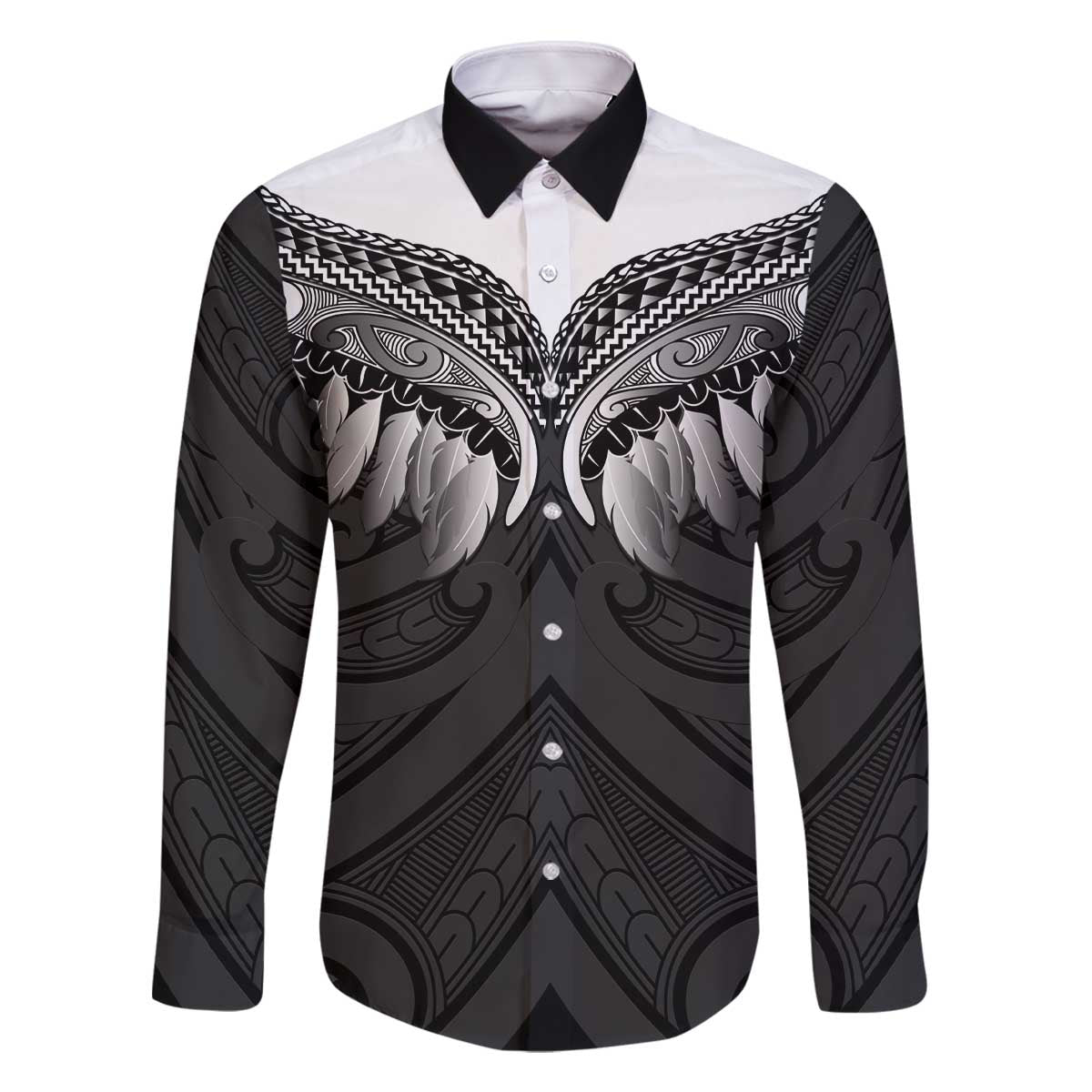 Poutama Korowai New Zealand Family Matching Off The Shoulder Long Sleeve Dress and Hawaiian Shirt Aotearoa Maori Tattoo - Polynesian Pride