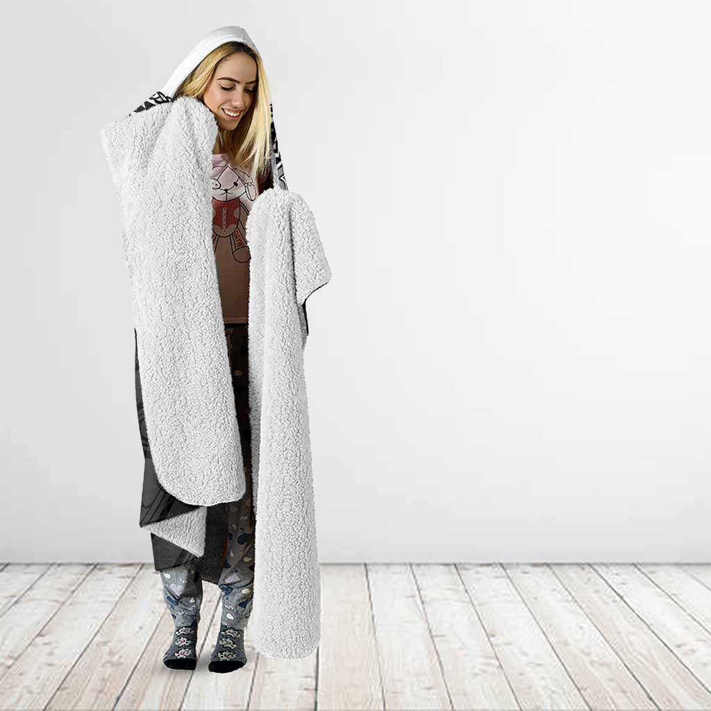 Poutama Korowai New Zealand Hooded Blanket Aotearoa Maori Tattoo - Polynesian Pride