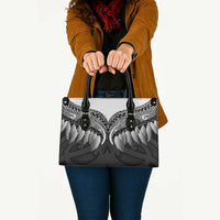 Poutama Korowai New Zealand Leather Bag Aotearoa Maori Tattoo - Polynesian Pride