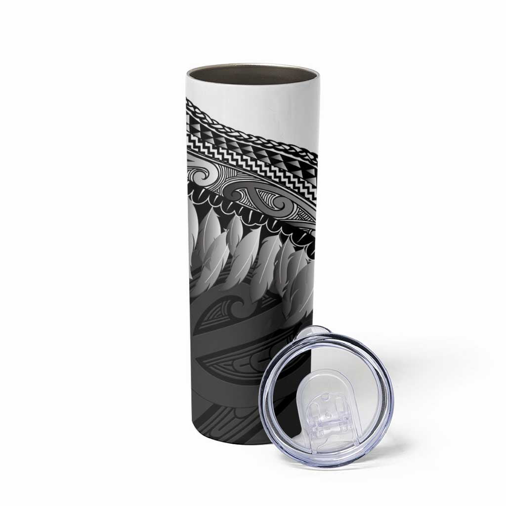 Poutama Korowai New Zealand Skinny Tumbler Aotearoa Maori Tattoo - Polynesian Pride