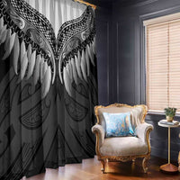 Poutama Korowai New Zealand Window Curtain Aotearoa Maori Tattoo - Polynesian Pride