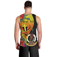 personalised-vanuatu-tafea-day-men-tank-top-coat-of-arms-mix-tropical-flowers