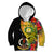 Vanuatu Torba Day Kid Hoodie Coat Of Arms Mix Tropical Flowers LT14 Hoodie Black - Polynesian Pride