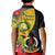 Vanuatu Torba Day Kid Polo Shirt Coat Of Arms Mix Tropical Flowers LT14 - Polynesian Pride