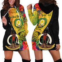 personalised-vanuatu-torba-day-hoodie-dress-coat-of-arms-mix-tropical-flowers