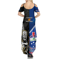 new-zealand-and-samoa-rugby-family-matching-summer-maxi-dress-and-hawaiian-shirt-all-black-tiki-fern-mix-manu-samoa-2023-world-cup