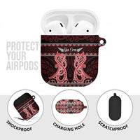 Kia Ora New Zealand AirPods Case Maori Language Week Whero Taniko Motif - Polynesian Pride