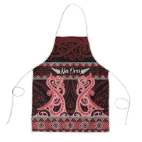Kia Ora New Zealand Apron Maori Language Week Whero Taniko Motif - Polynesian Pride