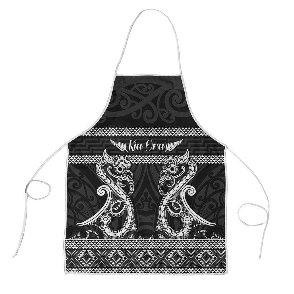 Kia Ora New Zealand Apron Maori Language Week Pango Taniko Motif - Polynesian Pride