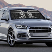 Kia Ora New Zealand Auto Sun Shade Maori Language Week Pango Taniko Motif - Polynesian Pride