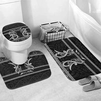 Kia Ora New Zealand Bathroom Set Maori Language Week Pango Taniko Motif - Polynesian Pride