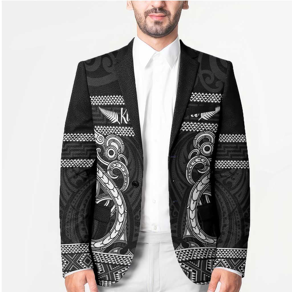 Kia Ora New Zealand Blazer Maori Language Week Pango Taniko Motif - Polynesian Pride